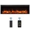 Edendirect 60'' Wall Recessed and Wall Mounted Electric Fireplace Black, Touch Control Panel, Remote Control EF288A - alternate 1